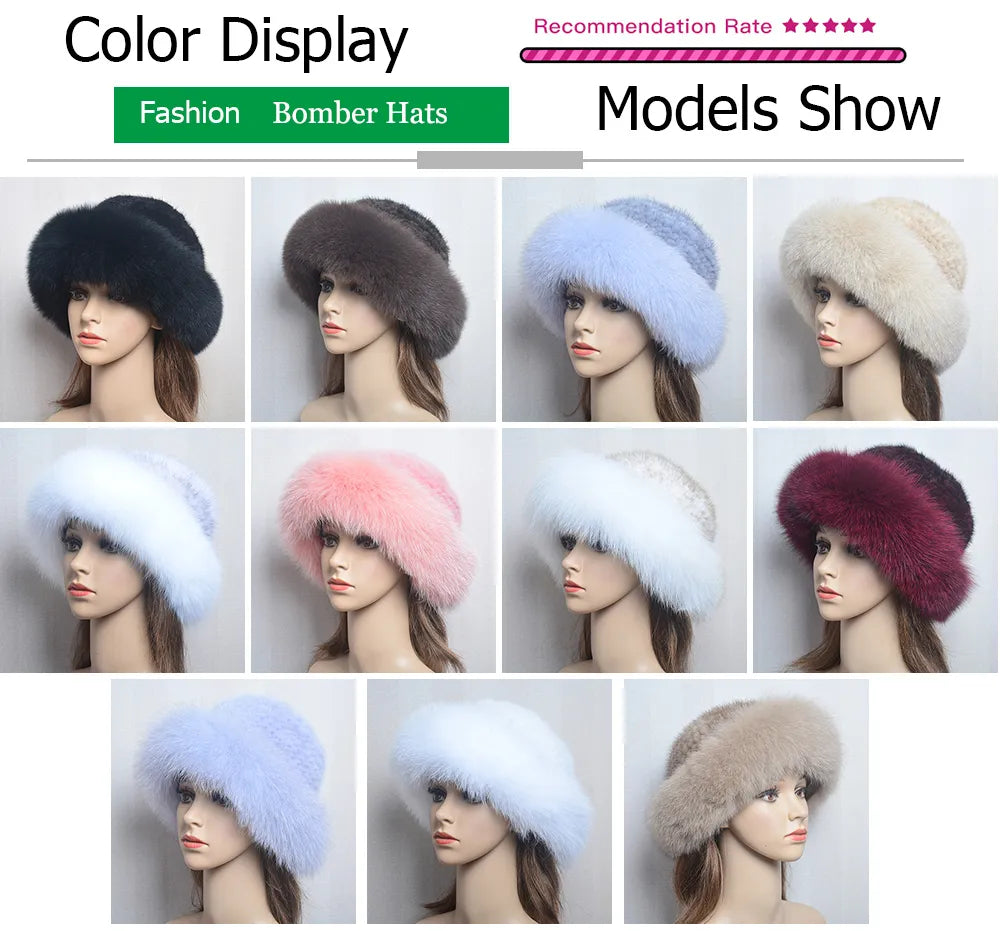 Luxury handmade mink fur hat to elevate your winter wardrobe with luxurious warmth and timeless style for womenideal for snow cold weather