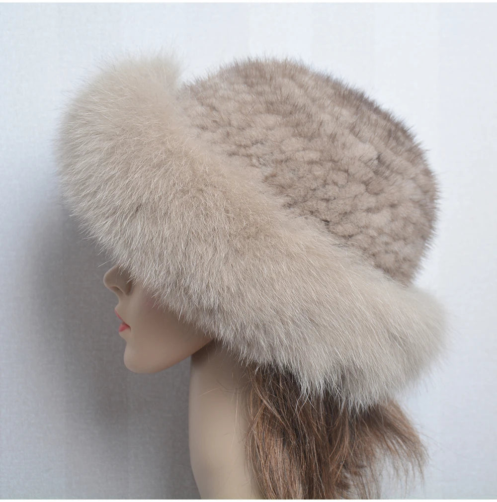 Luxury handmade mink fur hat to elevate your winter wardrobe with luxurious warmth and timeless style for womenideal for snow cold weather