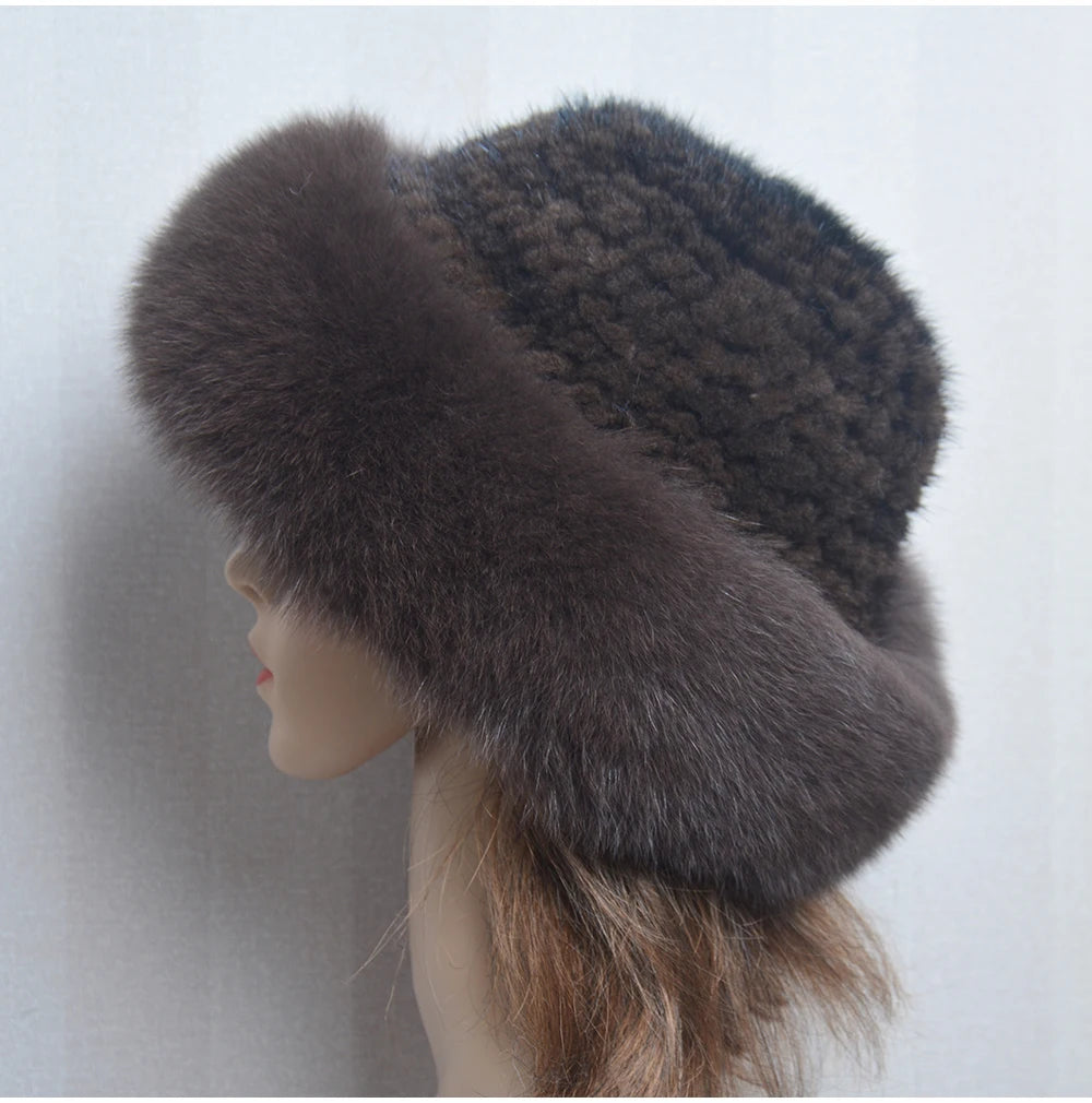 Luxury handmade mink fur hat to elevate your winter wardrobe with luxurious warmth and timeless style for womenideal for snow cold weather