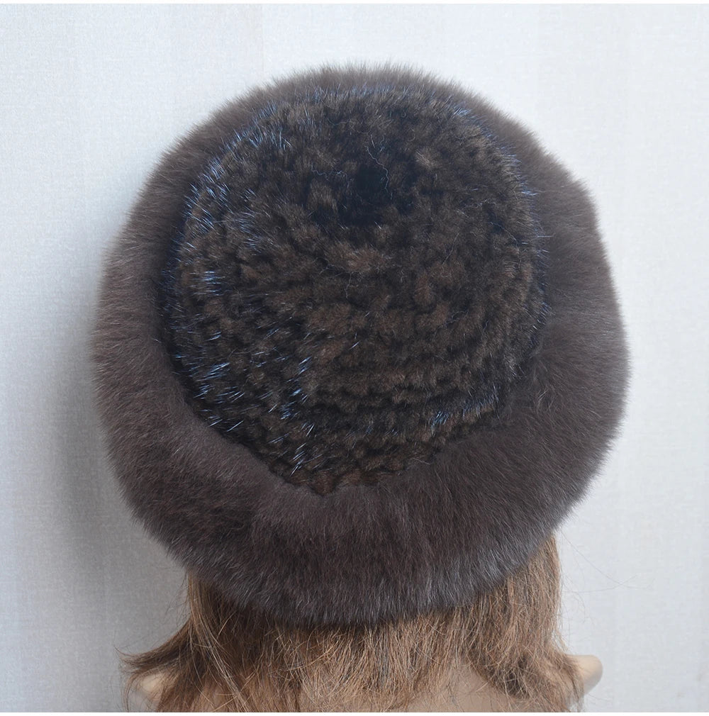 Luxury handmade mink fur hat to elevate your winter wardrobe with luxurious warmth and timeless style for womenideal for snow cold weather