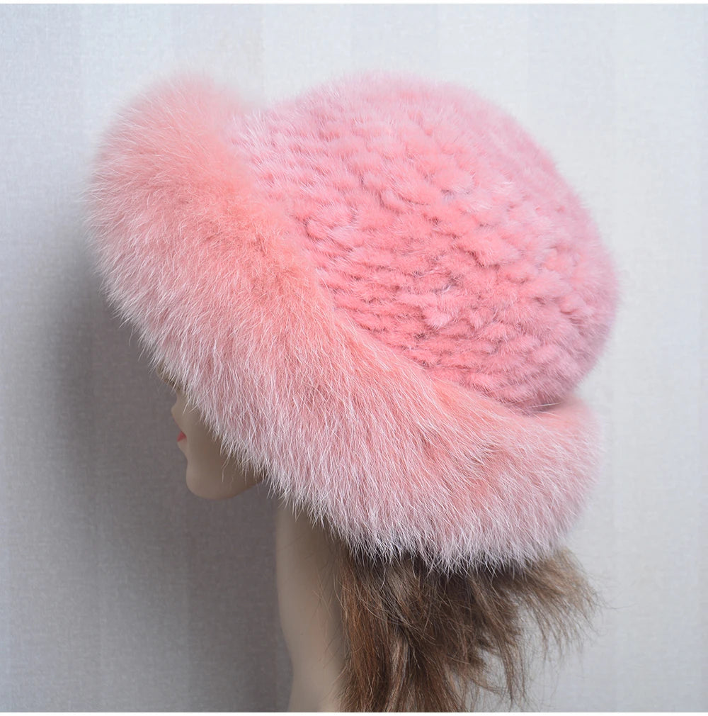 Luxury handmade mink fur hat to elevate your winter wardrobe with luxurious warmth and timeless style for womenideal for snow cold weather