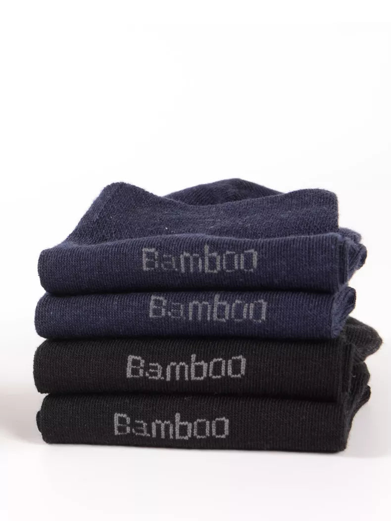 Bambus-Crew-Socken für Herren, ideal für Business- und Freizeitkleidung, hochwertig, 10 Paar pro Packung