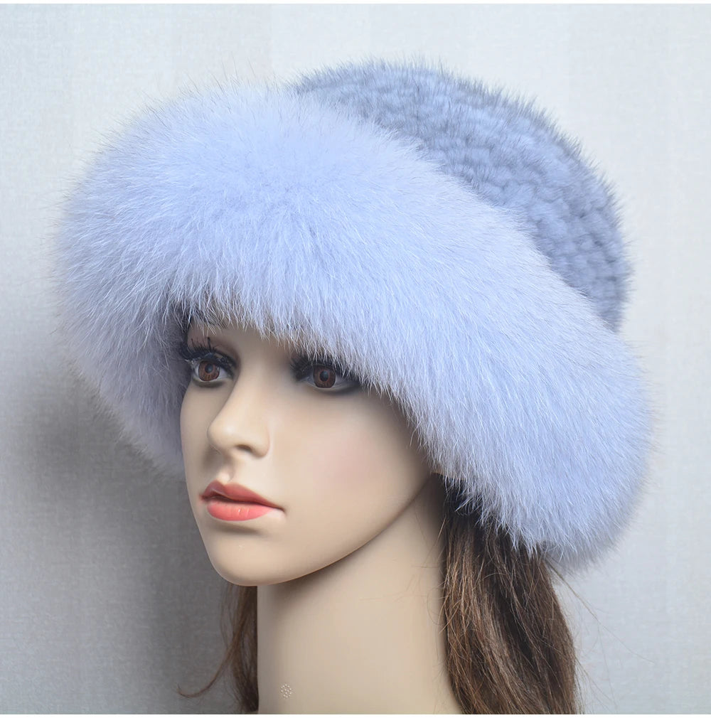 Luxury handmade mink fur hat to elevate your winter wardrobe with luxurious warmth and timeless style for womenideal for snow cold weather