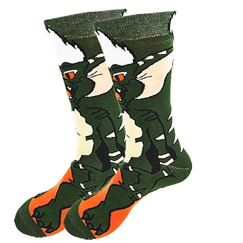 Men's Cartoon Anime Clown Crew Socks - Winter Warmth & Fun