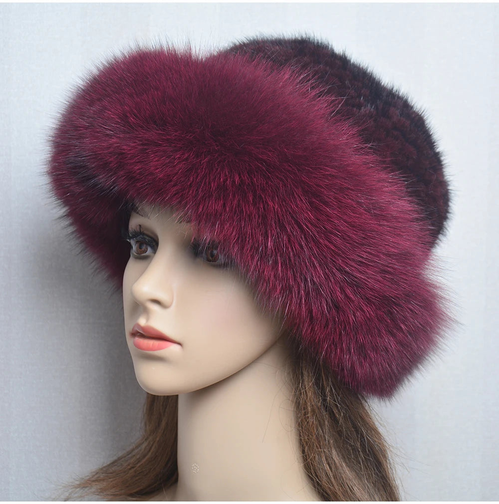 Luxury handmade mink fur hat to elevate your winter wardrobe with luxurious warmth and timeless style for womenideal for snow cold weather