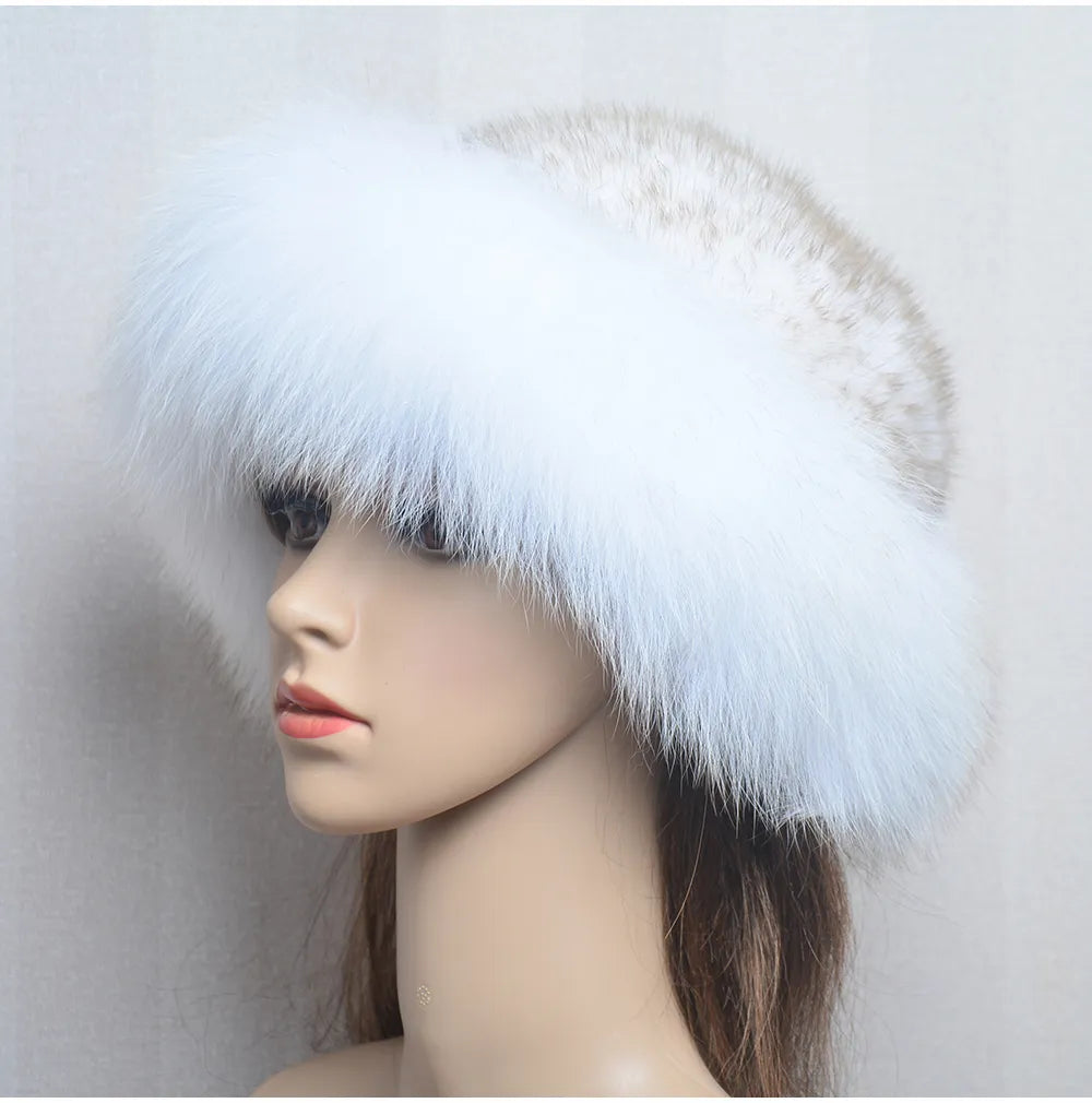 Luxury handmade mink fur hat to elevate your winter wardrobe with luxurious warmth and timeless style for womenideal for snow cold weather