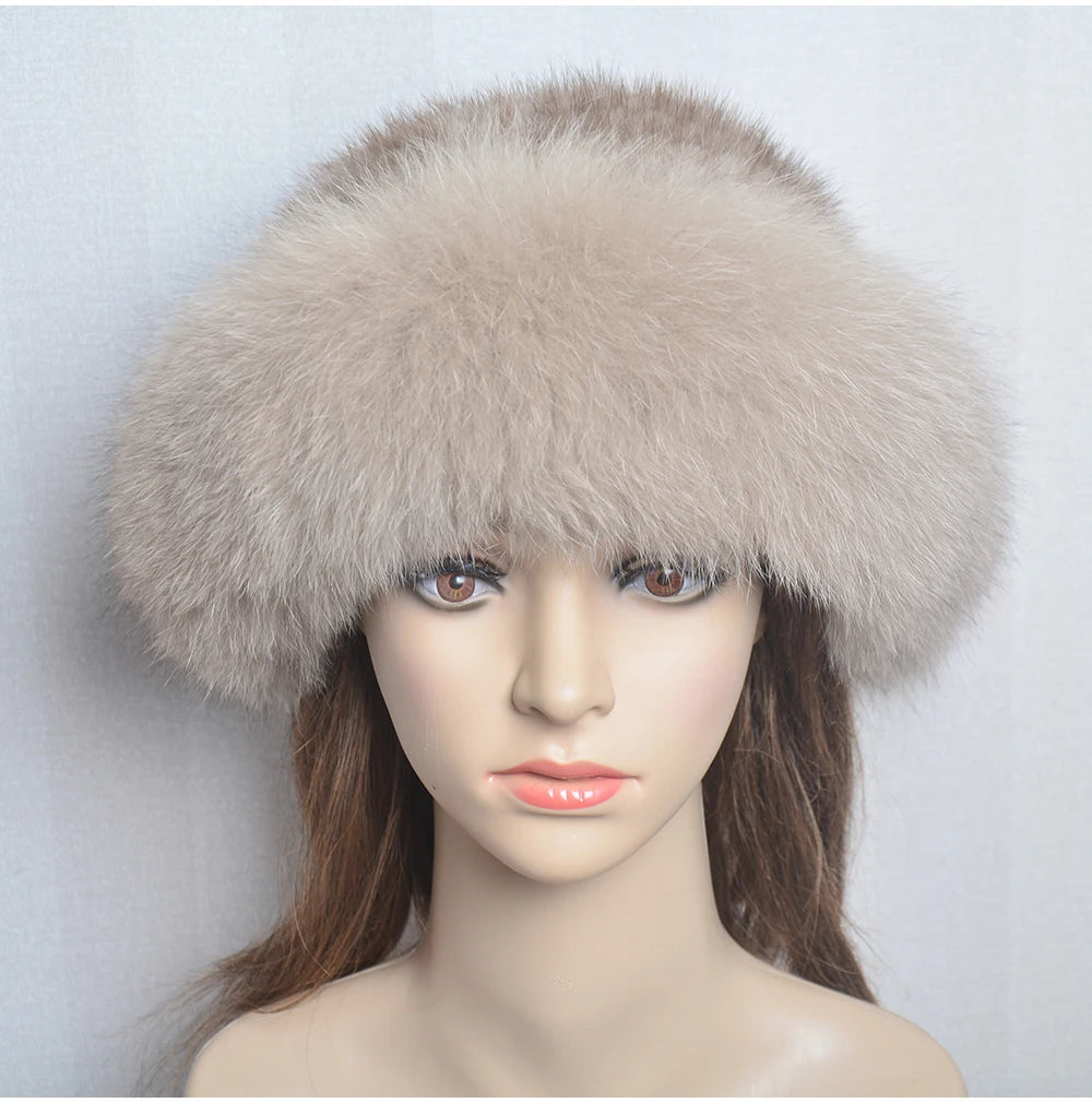 Luxury handmade mink fur hat to elevate your winter wardrobe with luxurious warmth and timeless style for womenideal for snow cold weather