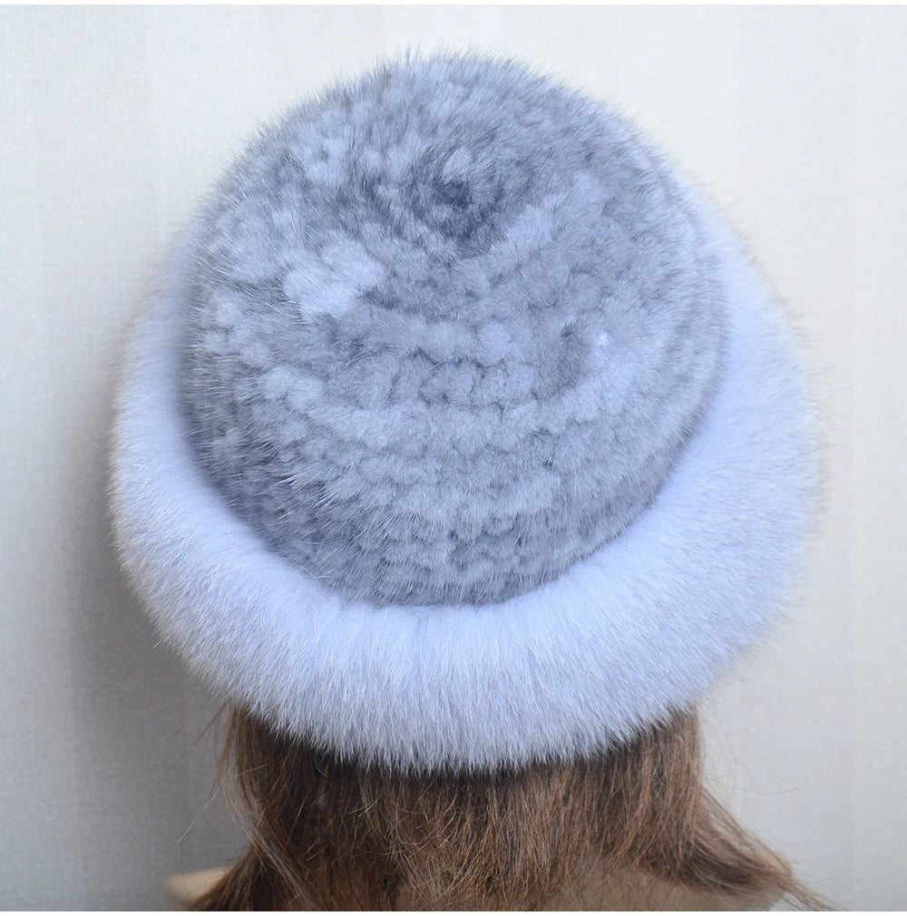 Luxury handmade mink fur hat to elevate your winter wardrobe with luxurious warmth and timeless style for womenideal for snow cold weather