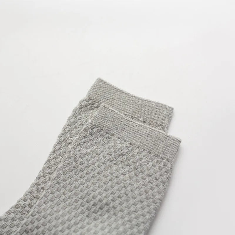 Ensemble de 5 paires de chaussettes de compression respirantes en fibre de bambou pour hommes, collection professionnelle formelle et décontractée pour grandes tailles EU 38-48