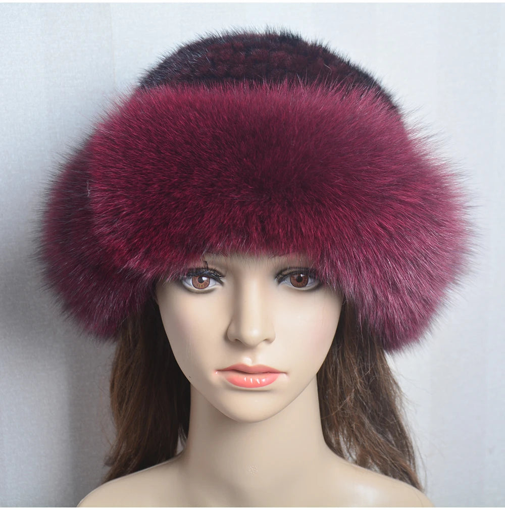 Luxury handmade mink fur hat to elevate your winter wardrobe with luxurious warmth and timeless style for womenideal for snow cold weather