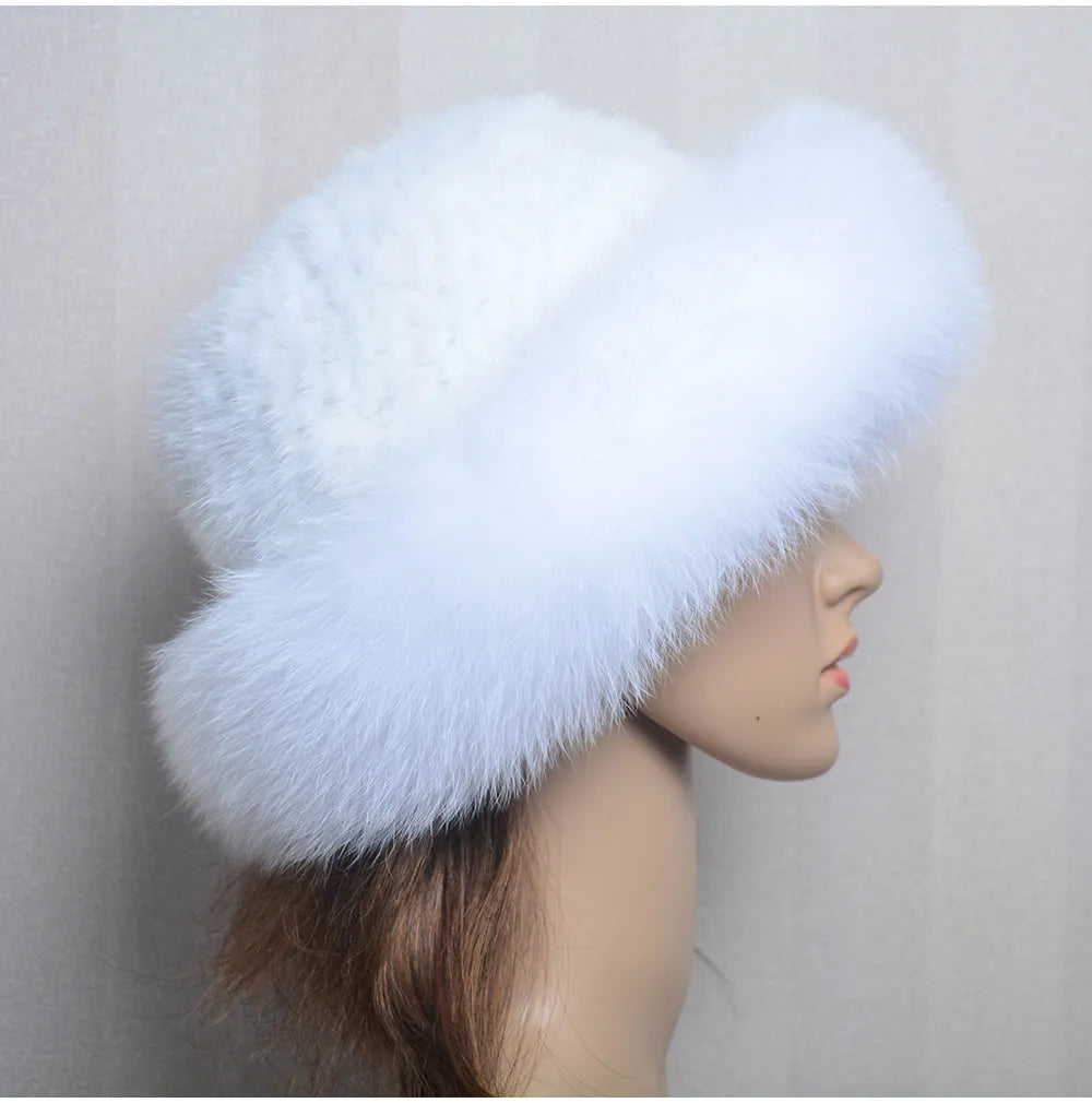 Luxury handmade mink fur hat to elevate your winter wardrobe with luxurious warmth and timeless style for womenideal for snow cold weather