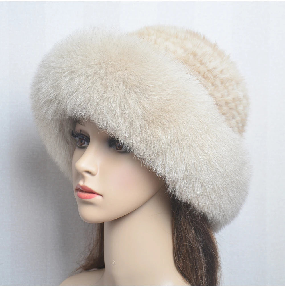 Luxury handmade mink fur hat to elevate your winter wardrobe with luxurious warmth and timeless style for womenideal for snow cold weather