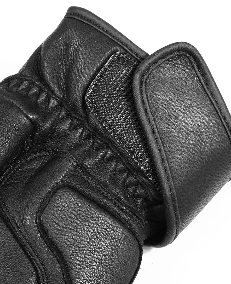 Gants de moto imperméables en cuir de qualité supérieure pour hommes ou femmes, unisexe, Protection thermique chaude, cyclisme, ski de neige 