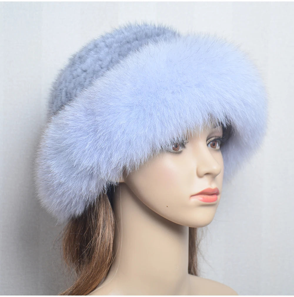 Luxury handmade mink fur hat to elevate your winter wardrobe with luxurious warmth and timeless style for womenideal for snow cold weather