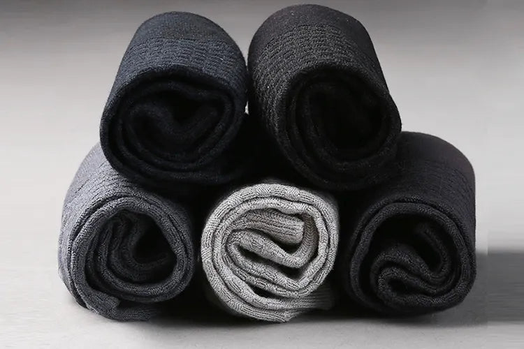 10 paires de chaussettes de compression en fibre de bambou pour hommes, idéales pour les tenues professionnelles décontractées, grande taille 42-45, cadeau parfait