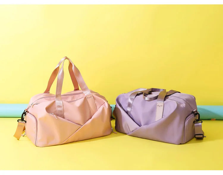 Sac de sport polyvalent pour femmes pour les voyages, sacs à main secs et humides pour une utilisation multifonctionnelle - idéal pour la natation, le fitness, le yoga, le pilates et les escapades du week-end !