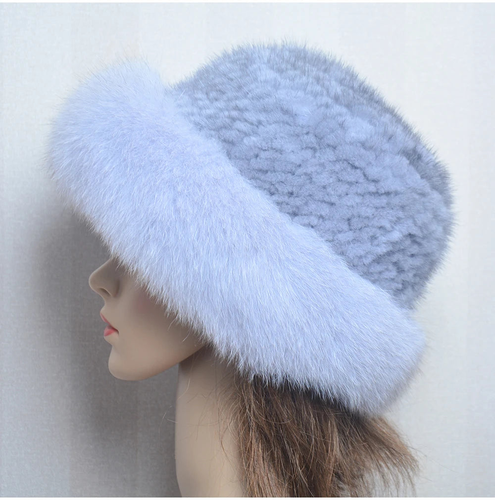 Luxury handmade mink fur hat to elevate your winter wardrobe with luxurious warmth and timeless style for womenideal for snow cold weather