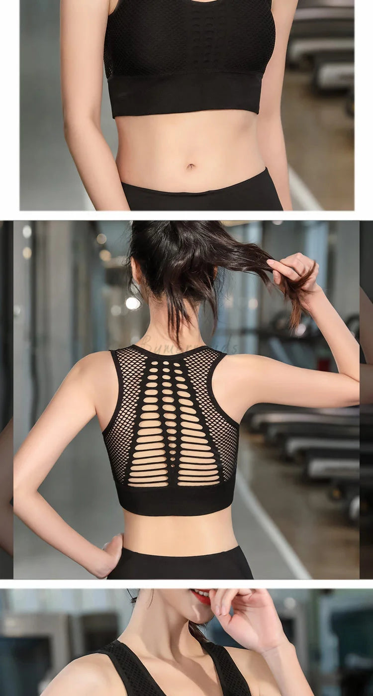 Confort et soutien ultimes avec la Bralette de gymnastique sans couture de Bymermaids, un soutien-gorge de sport respirant avec un design sans os pour des mouvements sans restriction pendant vos entraînements.