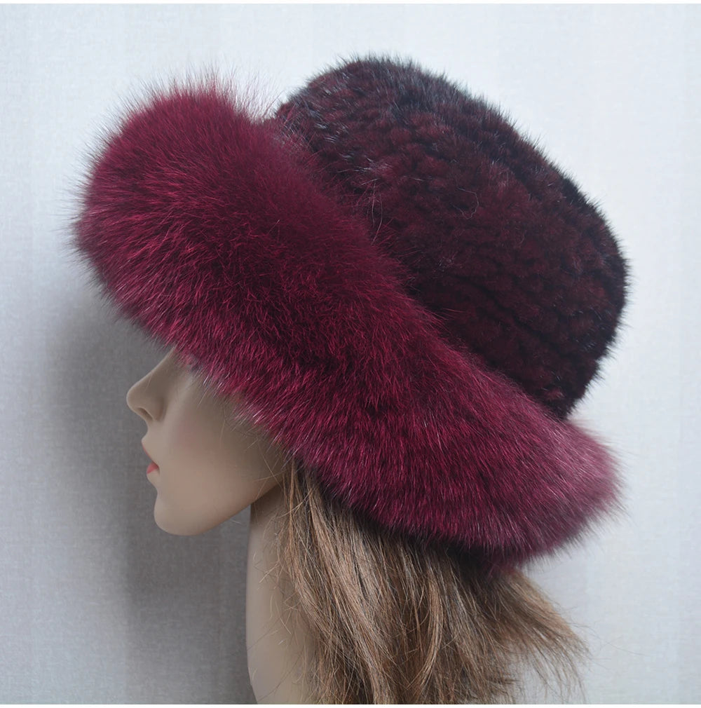 Luxury handmade mink fur hat to elevate your winter wardrobe with luxurious warmth and timeless style for womenideal for snow cold weather