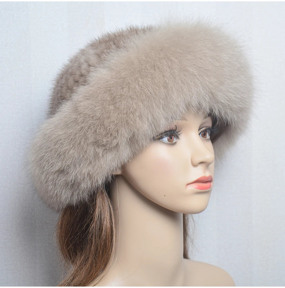 Luxury handmade mink fur hat to elevate your winter wardrobe with luxurious warmth and timeless style for womenideal for snow cold weather