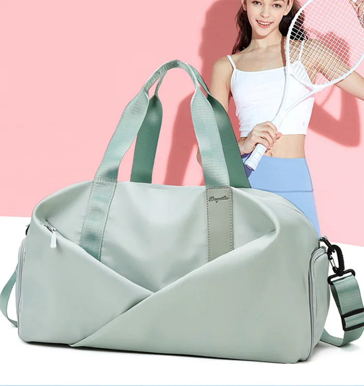 Sac de sport polyvalent pour femmes pour les voyages, sacs à main secs et humides pour une utilisation multifonctionnelle - idéal pour la natation, le fitness, le yoga, le pilates et les escapades du week-end !