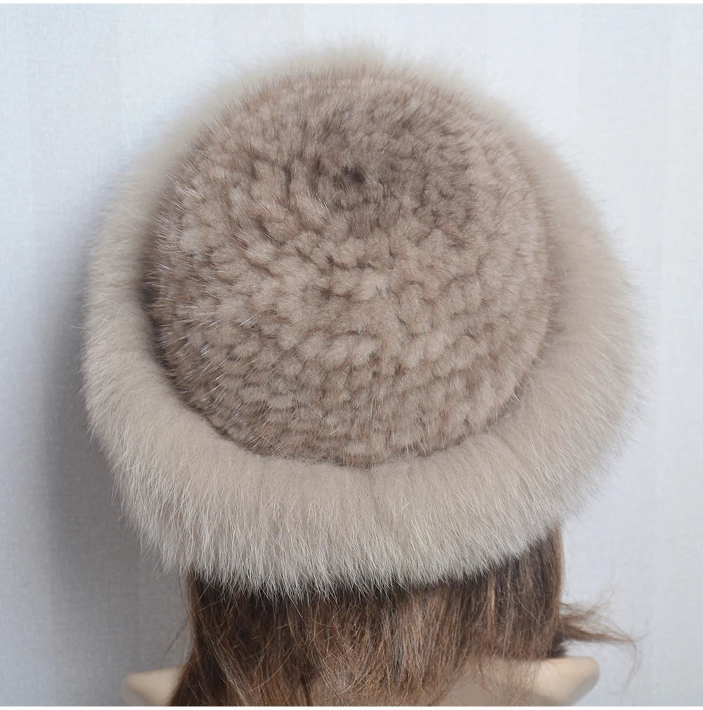 Luxury handmade mink fur hat to elevate your winter wardrobe with luxurious warmth and timeless style for womenideal for snow cold weather