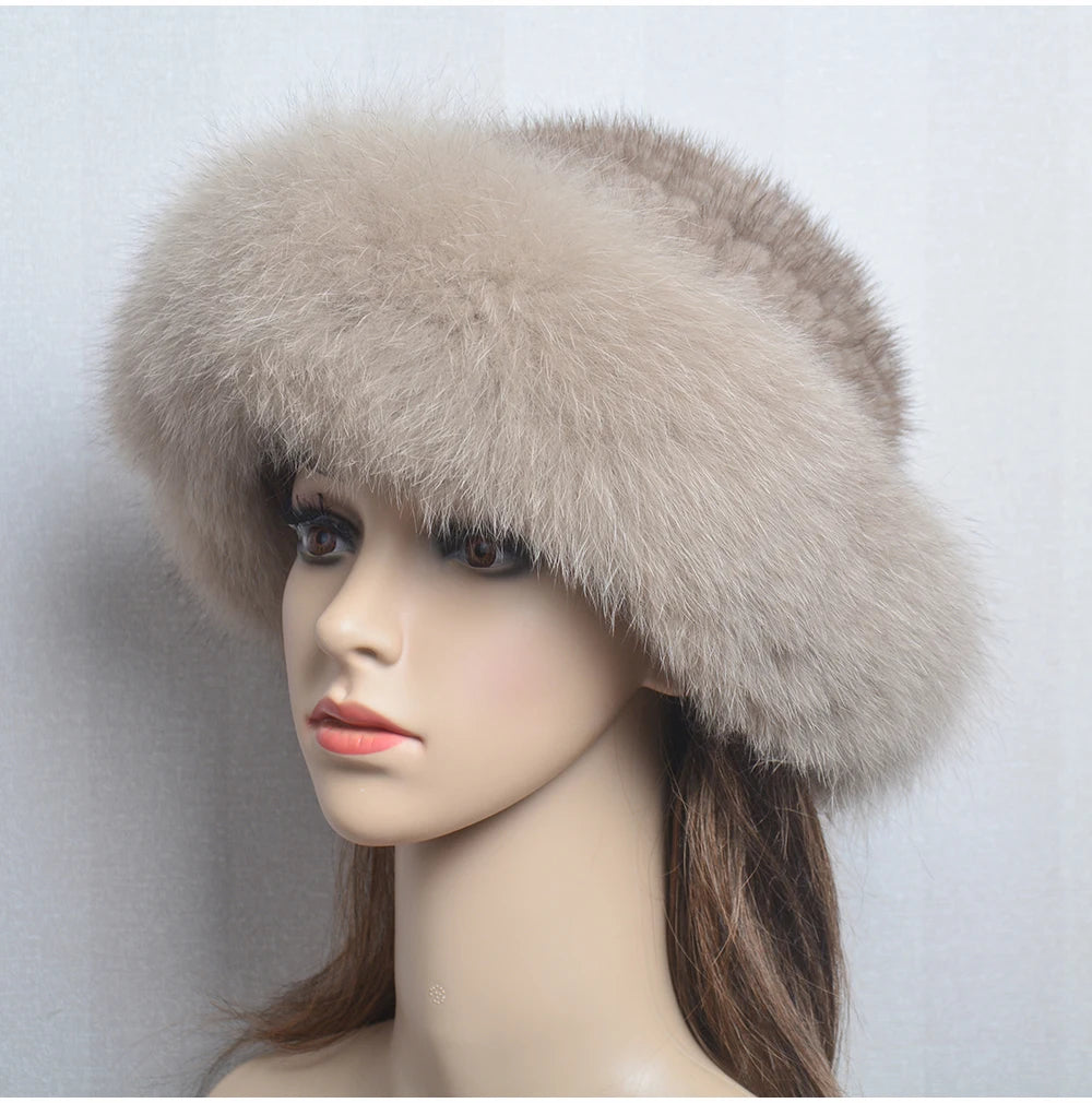 Luxury handmade mink fur hat to elevate your winter wardrobe with luxurious warmth and timeless style for womenideal for snow cold weather