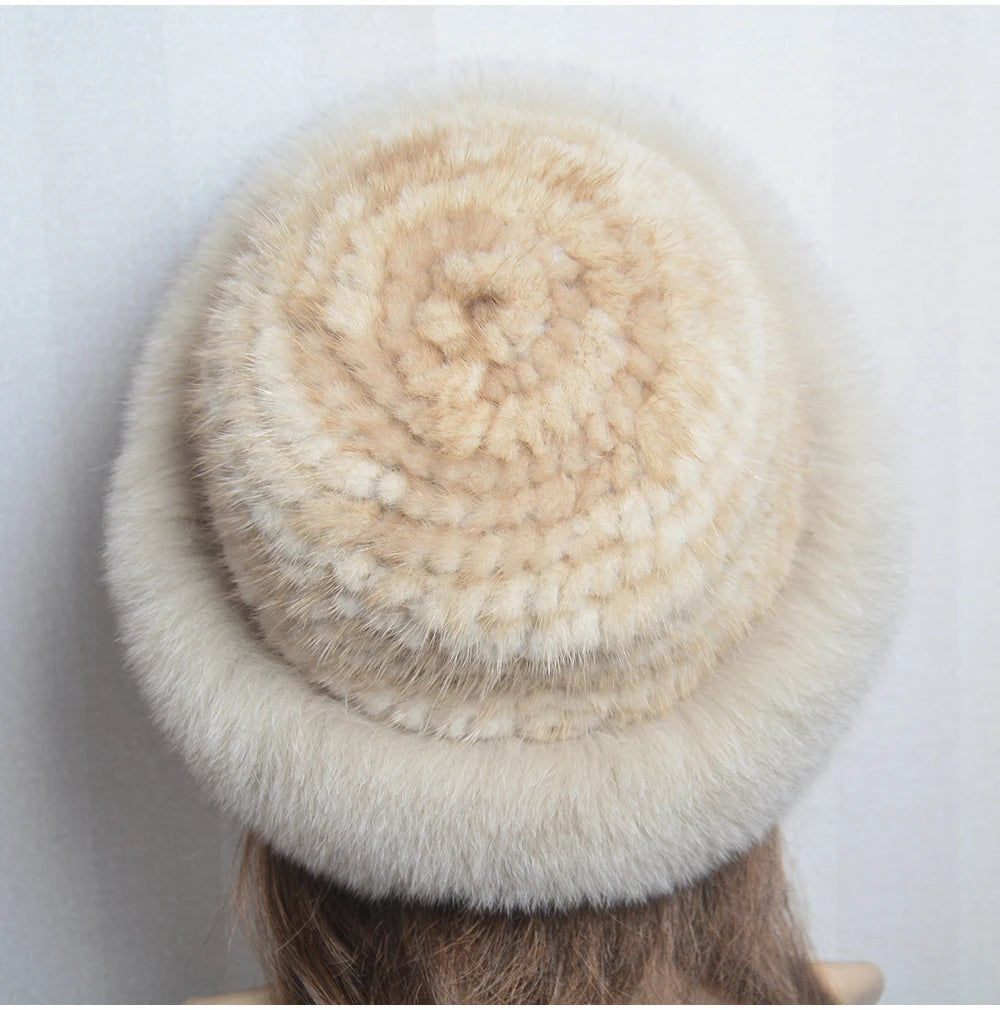 Luxury handmade mink fur hat to elevate your winter wardrobe with luxurious warmth and timeless style for womenideal for snow cold weather