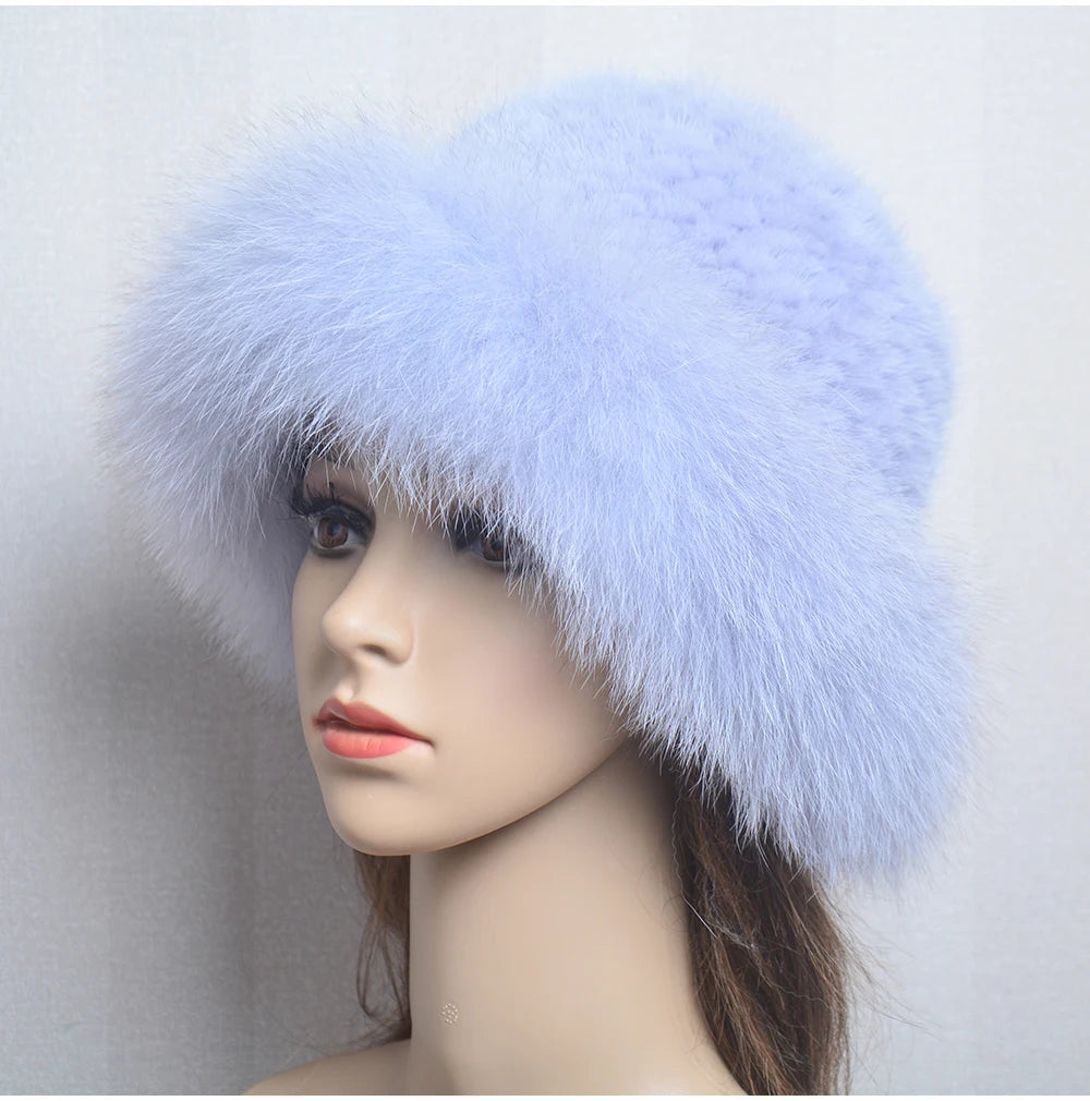 Luxury handmade mink fur hat to elevate your winter wardrobe with luxurious warmth and timeless style for womenideal for snow cold weather