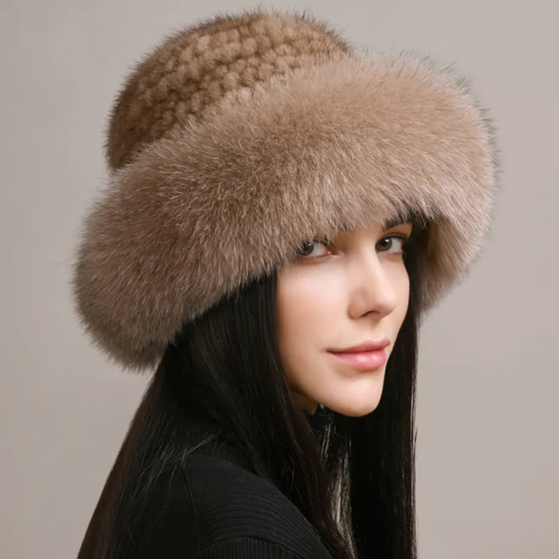 Luxury handmade mink fur hat to elevate your winter wardrobe with luxurious warmth and timeless style for womenideal for snow cold weather