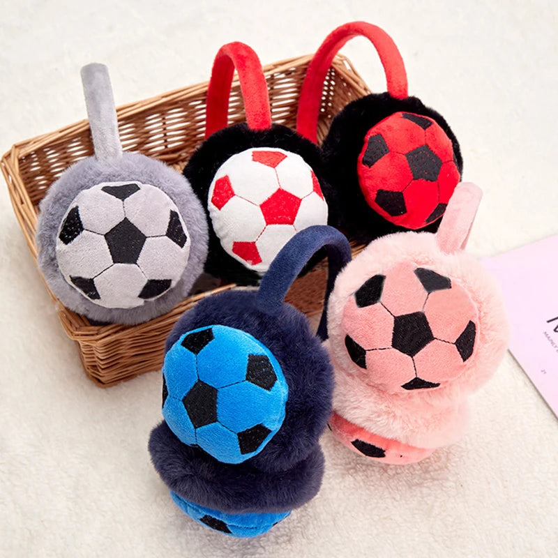 Kid's Football Ear cute Caps , Cold-Proof Earmuffs for Winter Adventures snow cold protection for boys and girls