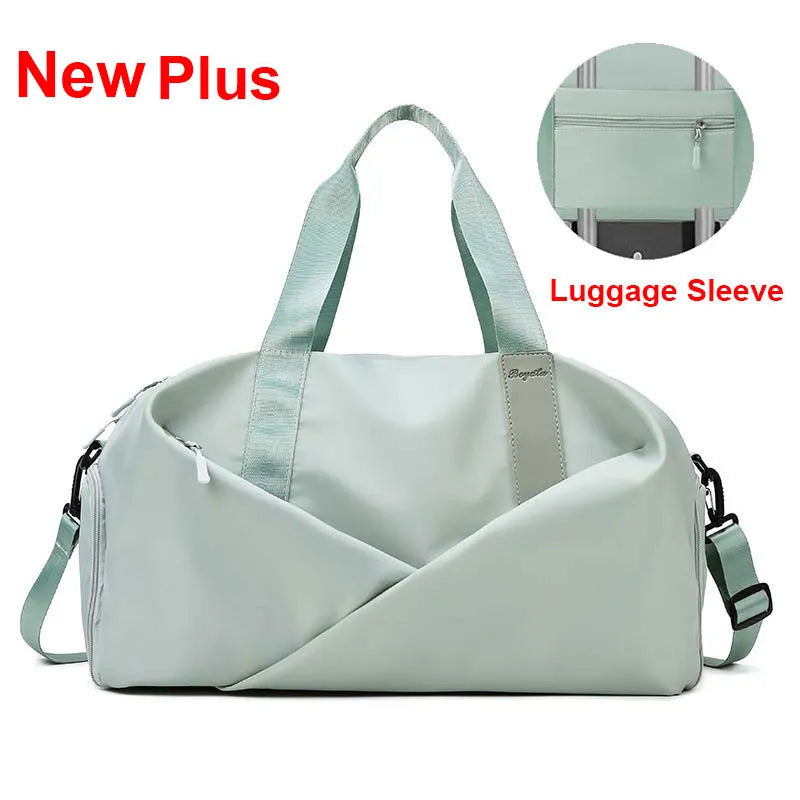 Versatile women's sports gym bag for travel dry wet bag handbags for multifunctional use - ideal for swimming, fitness, yoga, pilates and weekend getaways!