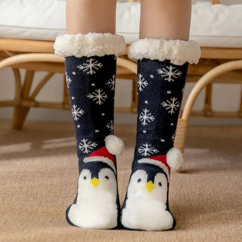 Chaussettes d'hiver douillettes pour Noël