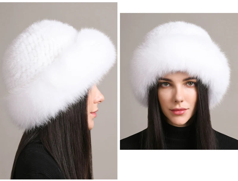 Luxury handmade mink fur hat to elevate your winter wardrobe with luxurious warmth and timeless style for womenideal for snow cold weather