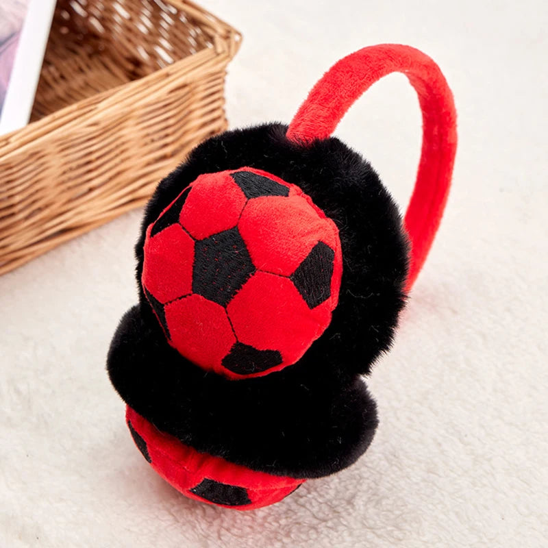 Kid's Football Ear cute Caps , Cold-Proof Earmuffs for Winter Adventures snow cold protection for boys and girls