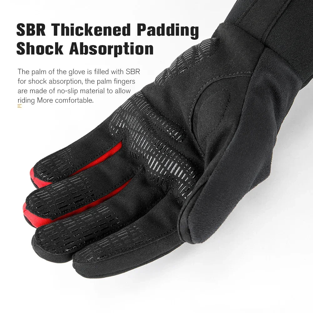 Soft comfortable gloves, windproof, waterproof, riding, fishing, hiking, ski, running, outdoor winter sports palm with Touch Screen.