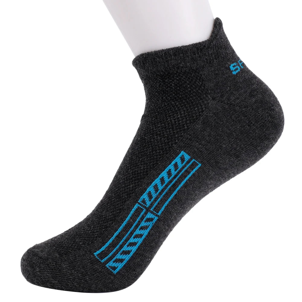 High-Quality Men's Cotton Sports Ankle Socks - Breathable, Comfortable, and Stylish for Summer (Sizes 38-45)