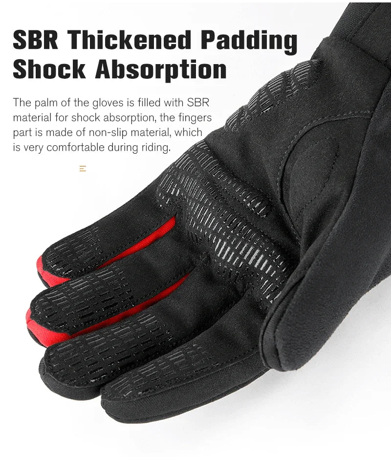 Soft comfortable gloves, windproof, waterproof, riding, fishing, hiking, ski, running, outdoor winter sports palm with Touch Screen.