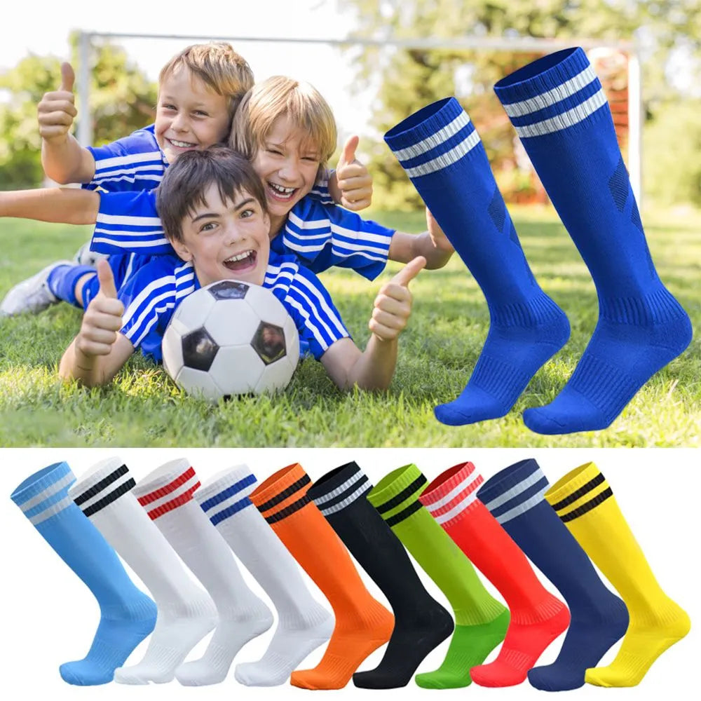 Chaussettes de football antidérapantes enfants