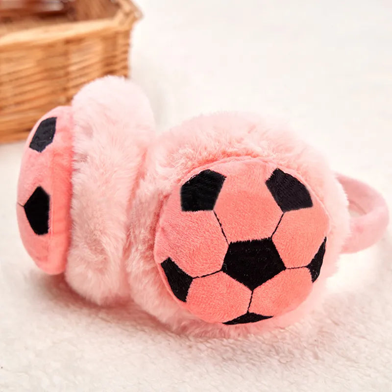 Kid's Football Ear cute Caps , Cold-Proof Earmuffs for Winter Adventures snow cold protection for boys and girls