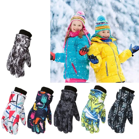 Gants de ski imperméables antidérapants pour enfants