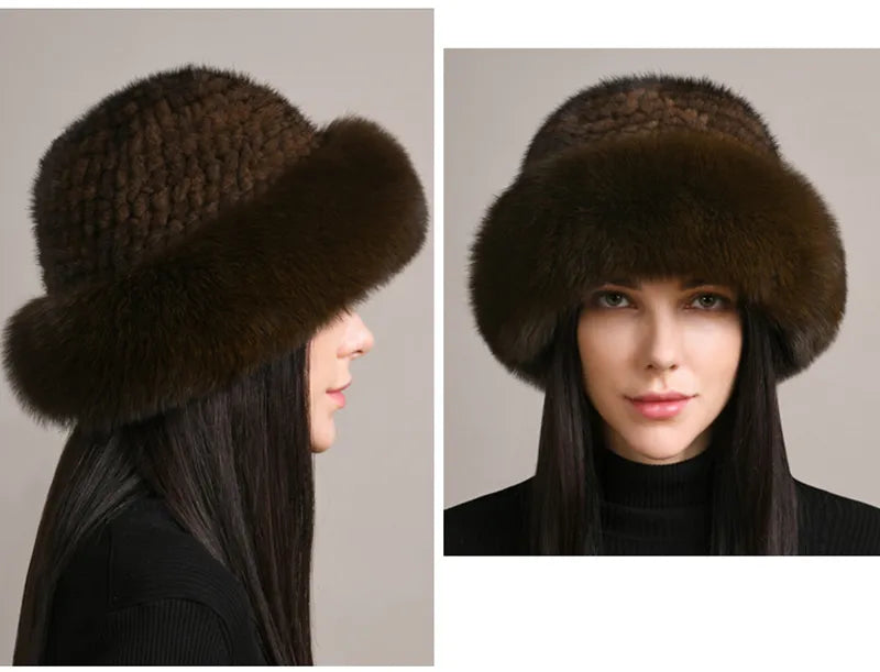 Luxury handmade mink fur hat to elevate your winter wardrobe with luxurious warmth and timeless style for womenideal for snow cold weather