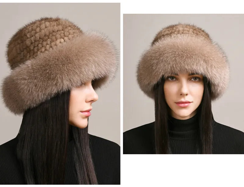 Luxury handmade mink fur hat to elevate your winter wardrobe with luxurious warmth and timeless style for womenideal for snow cold weather