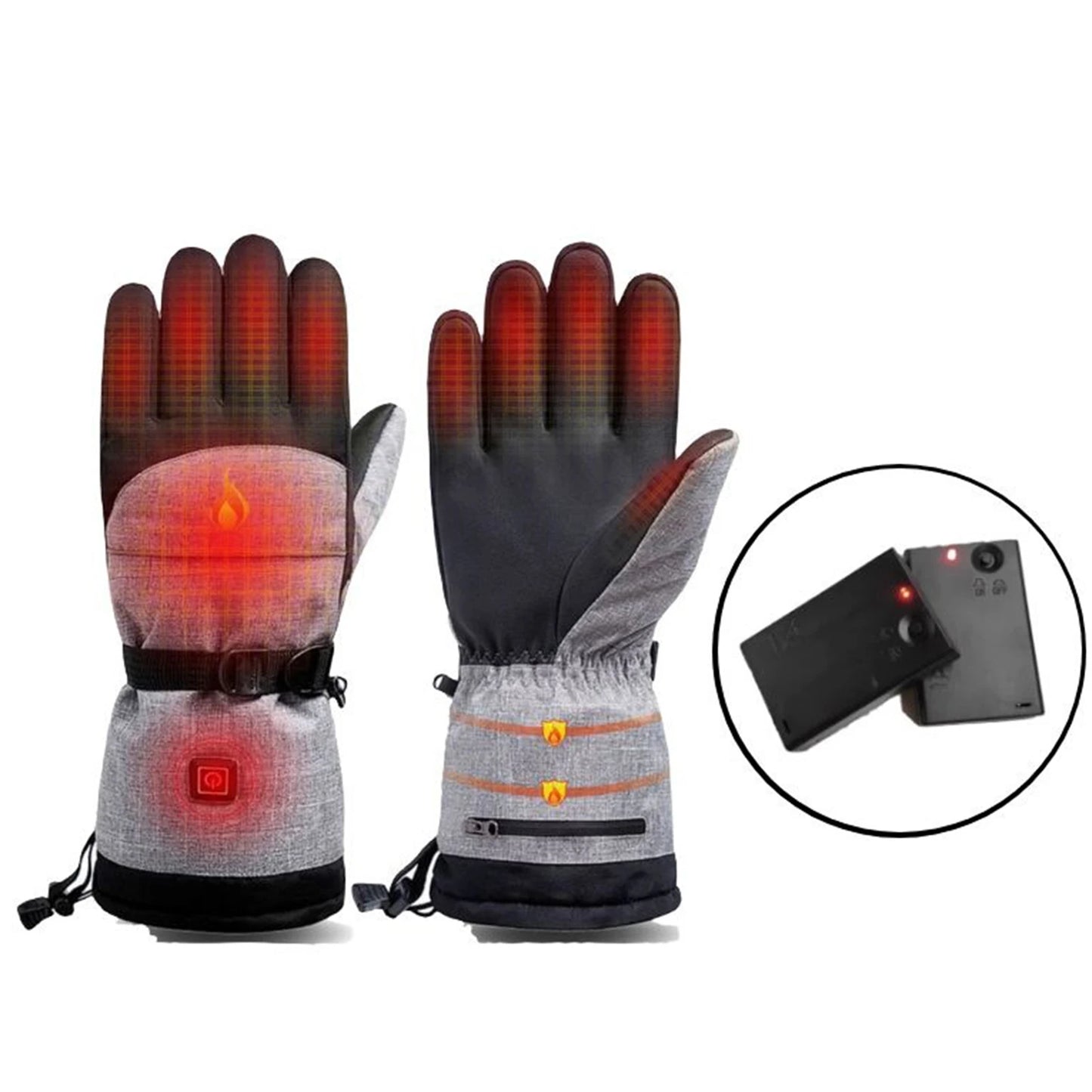 Winter Heating thermal waterproof Gloves for Men or Women Motorcycle or Riding or Bike Ski Snowboard