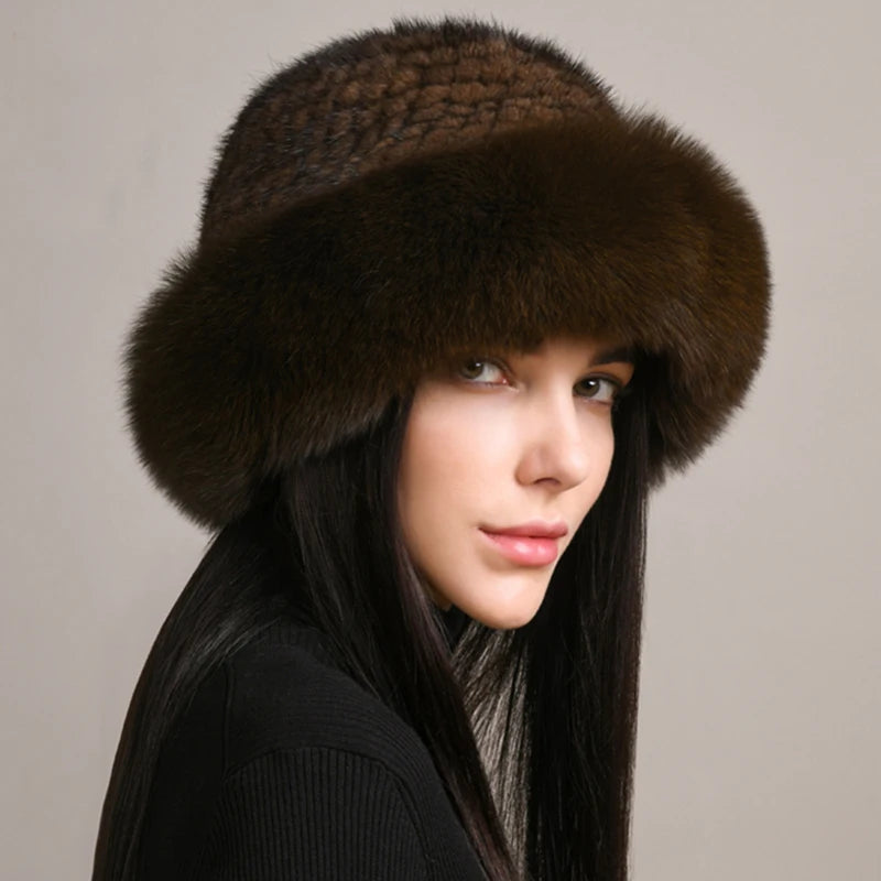 Luxury handmade mink fur hat to elevate your winter wardrobe with luxurious warmth and timeless style for womenideal for snow cold weather