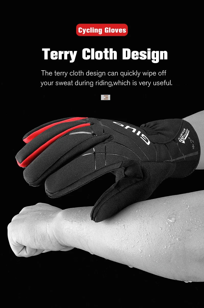 Soft comfortable gloves, windproof, waterproof, riding, fishing, hiking, ski, running, outdoor winter sports palm with Touch Screen.