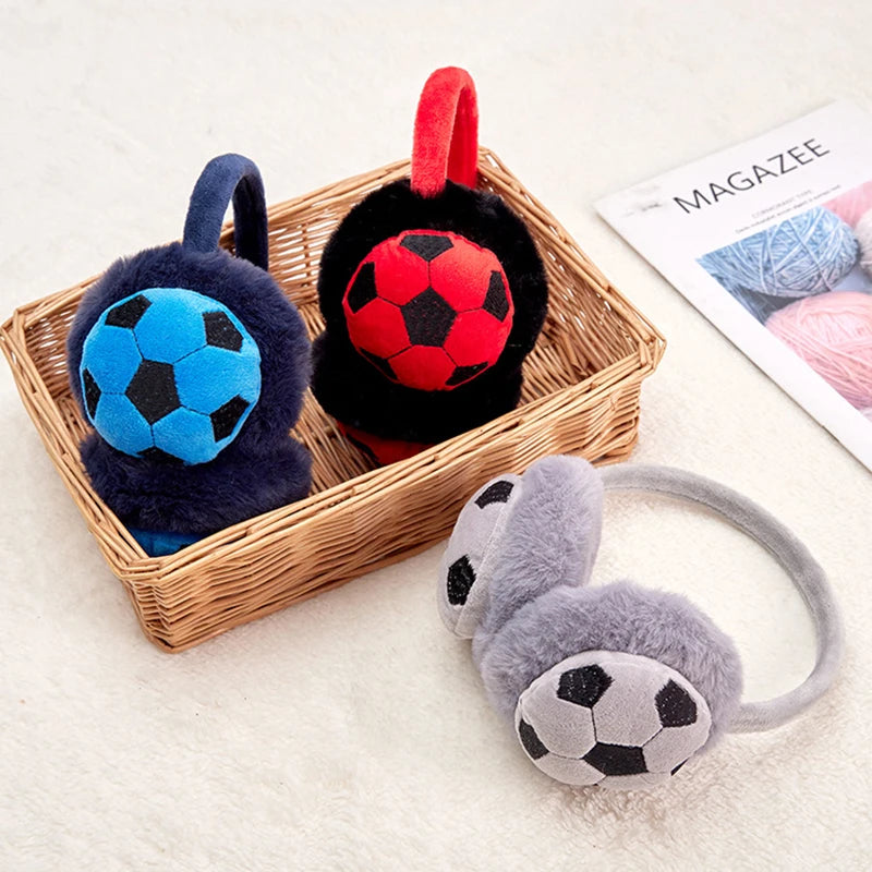 Kid's Football Ear cute Caps , Cold-Proof Earmuffs for Winter Adventures snow cold protection for boys and girls