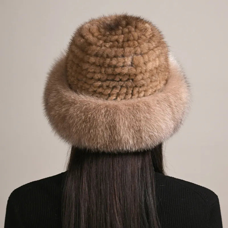 Luxury handmade mink fur hat to elevate your winter wardrobe with luxurious warmth and timeless style for womenideal for snow cold weather