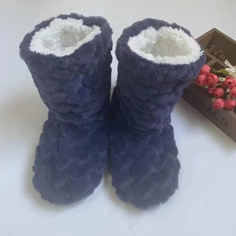 Winter Thermal Plus Velvet Socks - stylish warm cozy slippers  with Anti-Slip soles  for  Women or men