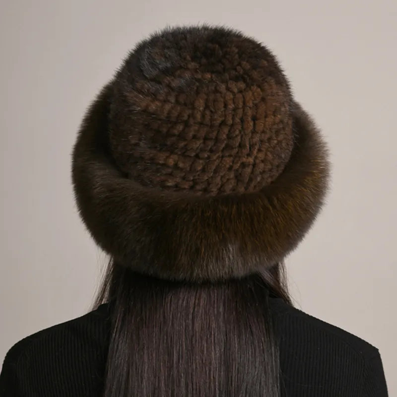 Luxury handmade mink fur hat to elevate your winter wardrobe with luxurious warmth and timeless style for womenideal for snow cold weather